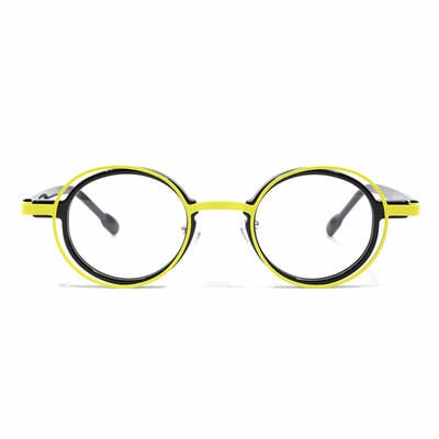 Huga Lunettes Rondes Noires
