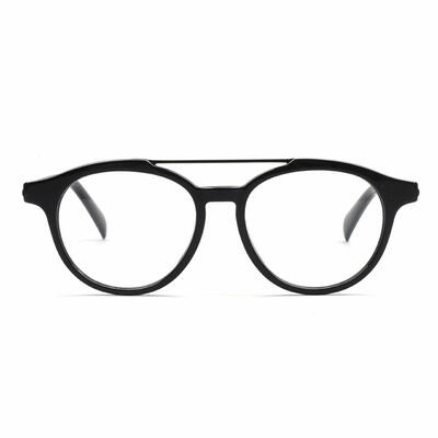 Sainsb Black Aviator Glasses
