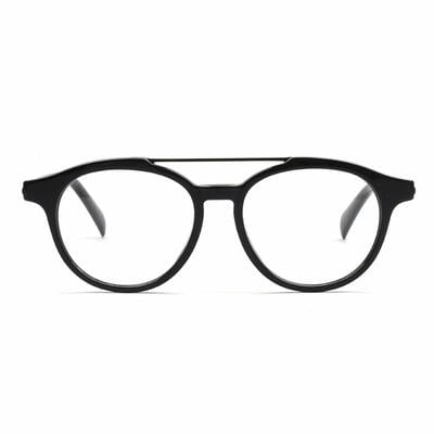 Sainsb Black Aviator Glasses