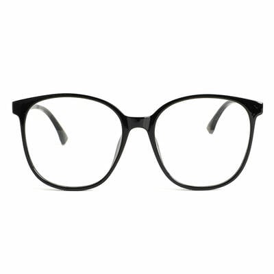 Evangeline Black Square Glasses