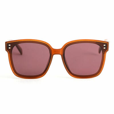 Eudora Brown Square Sunglasses