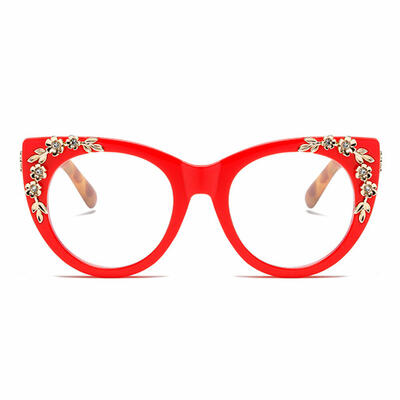 Earu Rote Cat Eye Brille