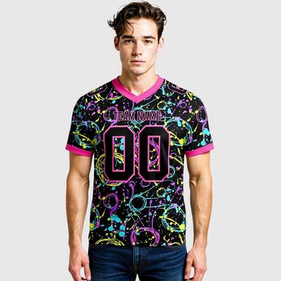 Custom Spray-Paint Football Kits Edgy Graffiti Fonts & Moisture-Wicking Fabric Ideal for Rebel Teams