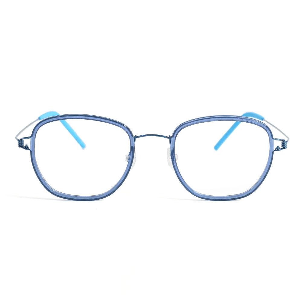 Hall Blue Square Glasses