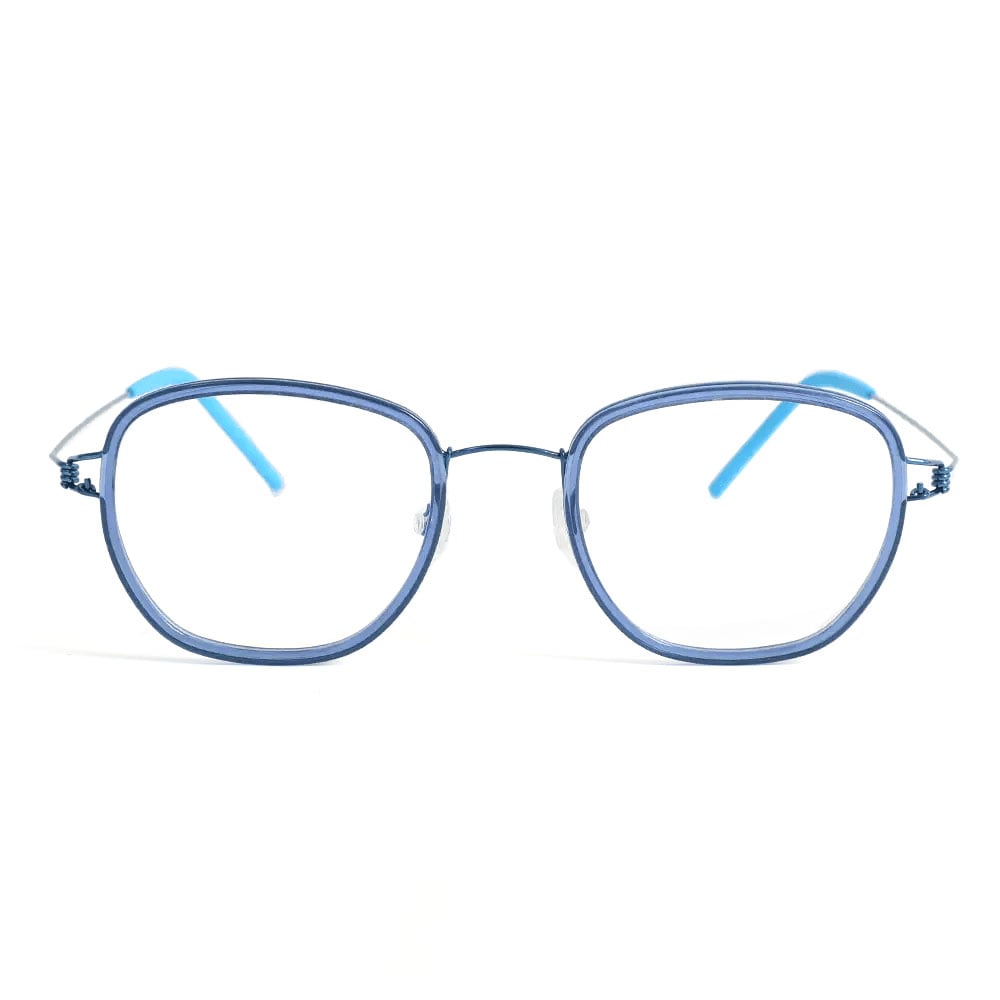 Hall Blue Square Glasses