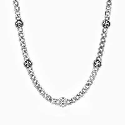 "Lost Kingdom" 5mm 925 Silver Cuban Link Necklace