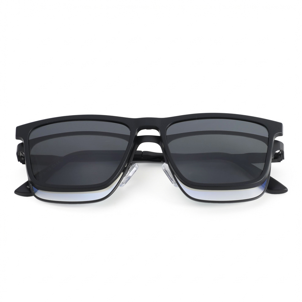 Gaiety Schwarze Rechteckige Brille