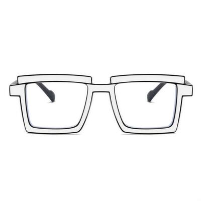 Flossie Weiße Quadratische Brille