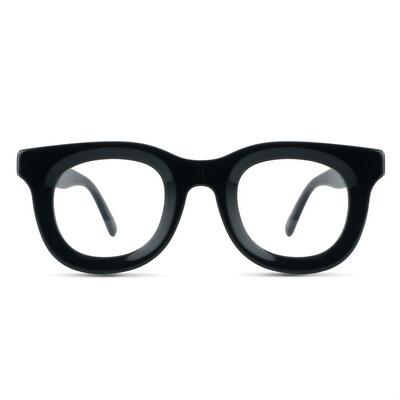 Bors Schwarze Quadratische Brille