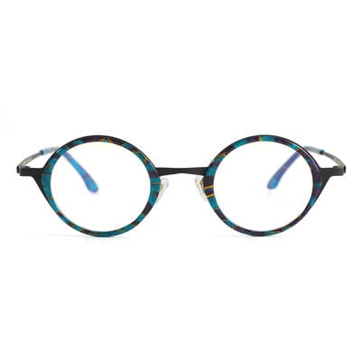 Occam Green Round Glasses