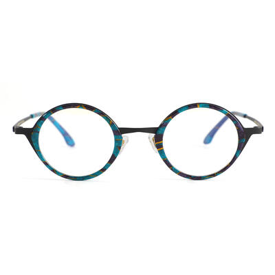 Occam Green Round Glasses
