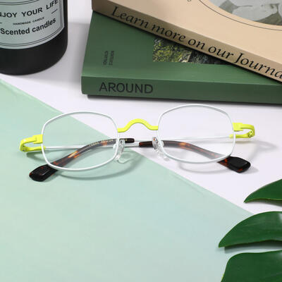 Octave Weiße Quadratische Brille