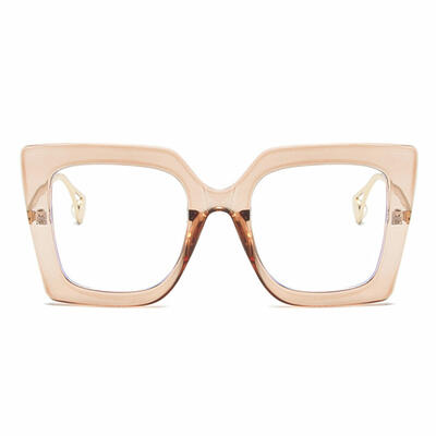Leah Champagne Square Glasses