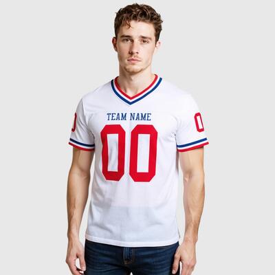 Classic White Football Jersey – Timeless Design, Full Custom Options