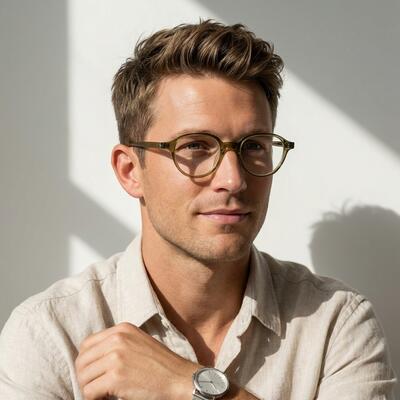Nicholas Green Oval Glasses