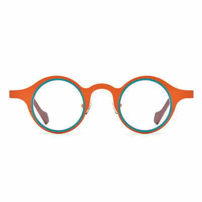 Sebastia Lunettes Rondes Orange