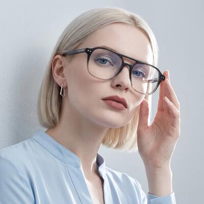 Mia Graue Pilot Brille
