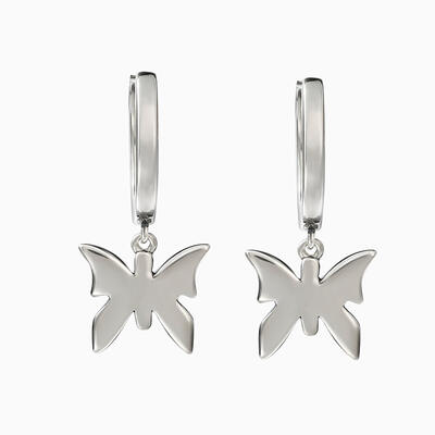 Jeulia "Mystic Butterfly" Sterling Silver Earrings