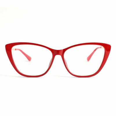 Lindsay Red Cat Eye Glasses