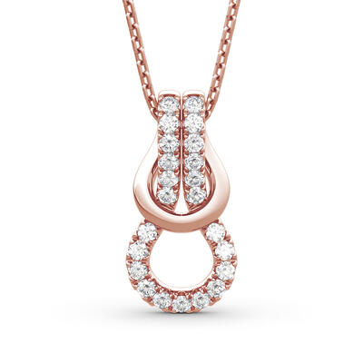 Jeulia Infinity Love Sterling Silver Necklace