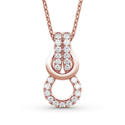 Jeulia Infinity Love Sterling Silver Necklace