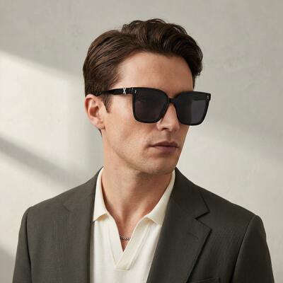 Bowen Black Square Sunglasses