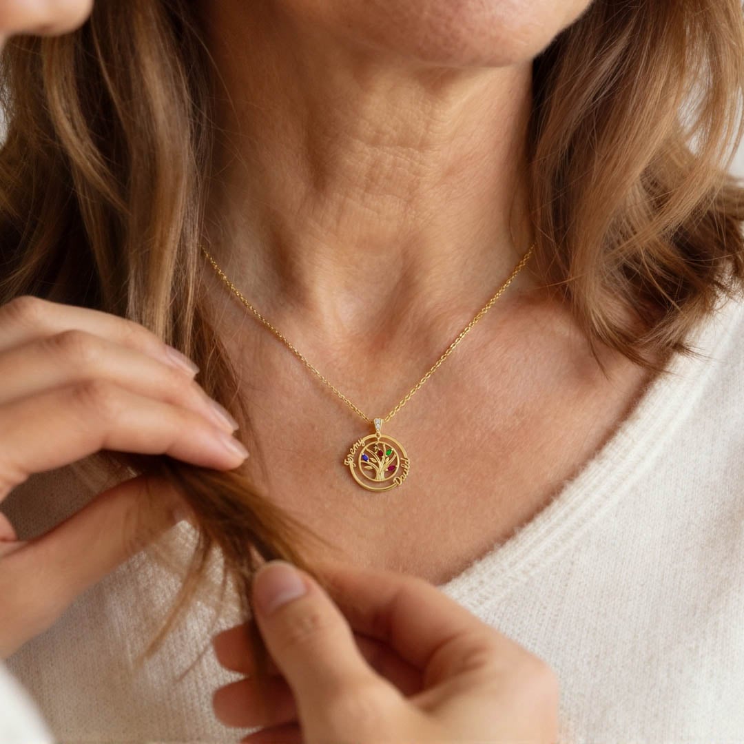 Jeulia Colgante De árbol De La Fuerza De Conexión