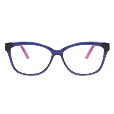 Inbecie Lunettes Carrées Bleues
