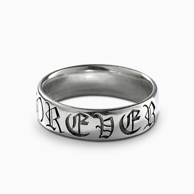 Jeulia "Forever" Sterling Silver Band