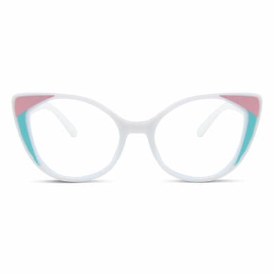 Moulton White Cat Eye Glasses