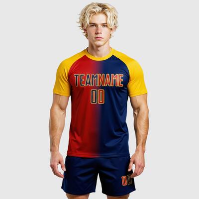 Custom Soccer Jersey – Sublimation Gradient Fashion: Ventilated Fabric for Long Training Sessions
