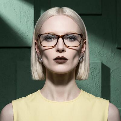 Baree Tortoise Rectangle Glasses