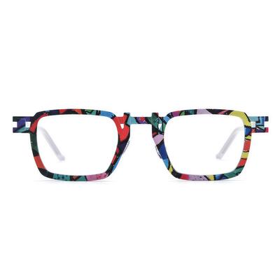 Jeremy Mehrfarbige Quadratische Brille