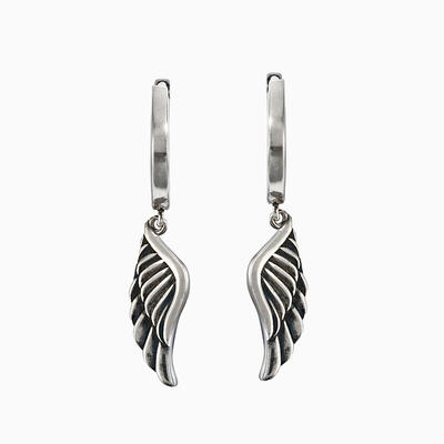 Jeulia "Lift Your Wings" Sterling Silver Earrings
