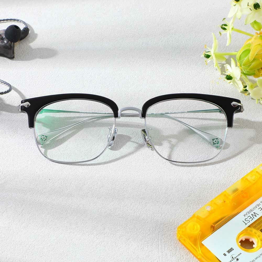 Stilwell Black Browline Glasses