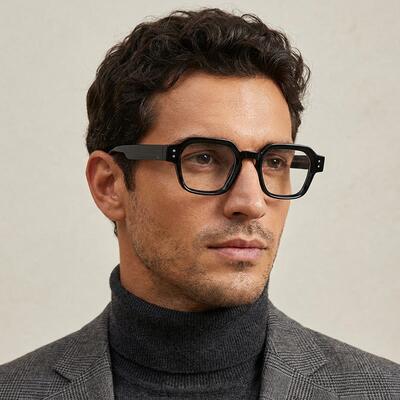 Tony Black Square Glasses