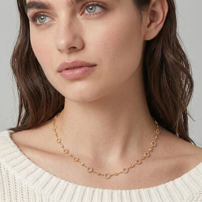 "Little Piece of Forever" Circular Link Necklace