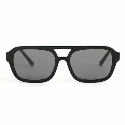 Fiona Black Aviator Sunglasses