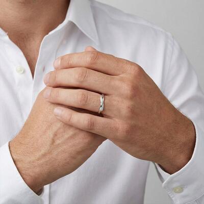 "Infinite Minutes" Men's Wedding Ring