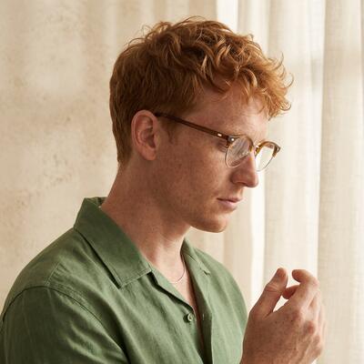 Arlen Green Browline Glasses