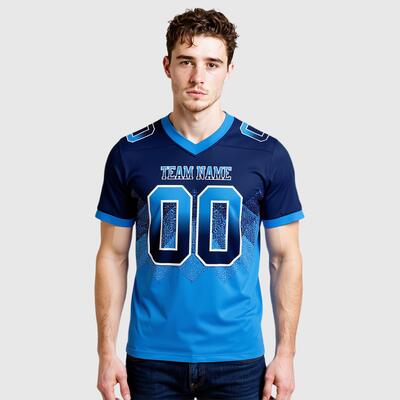 Custom Gradient Football Jerseys – Square Flag Design, Breathable Mesh Perfect for Flag Football Leagues