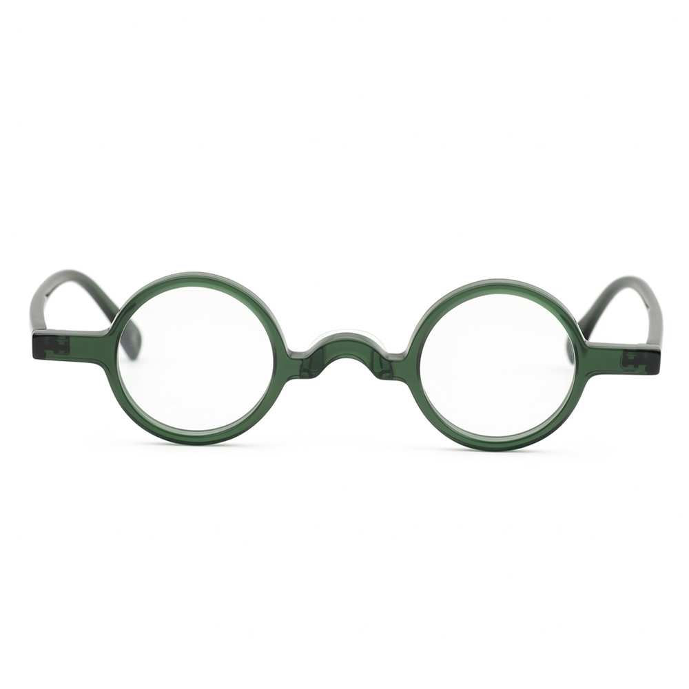 Barnes Green Round Glasses