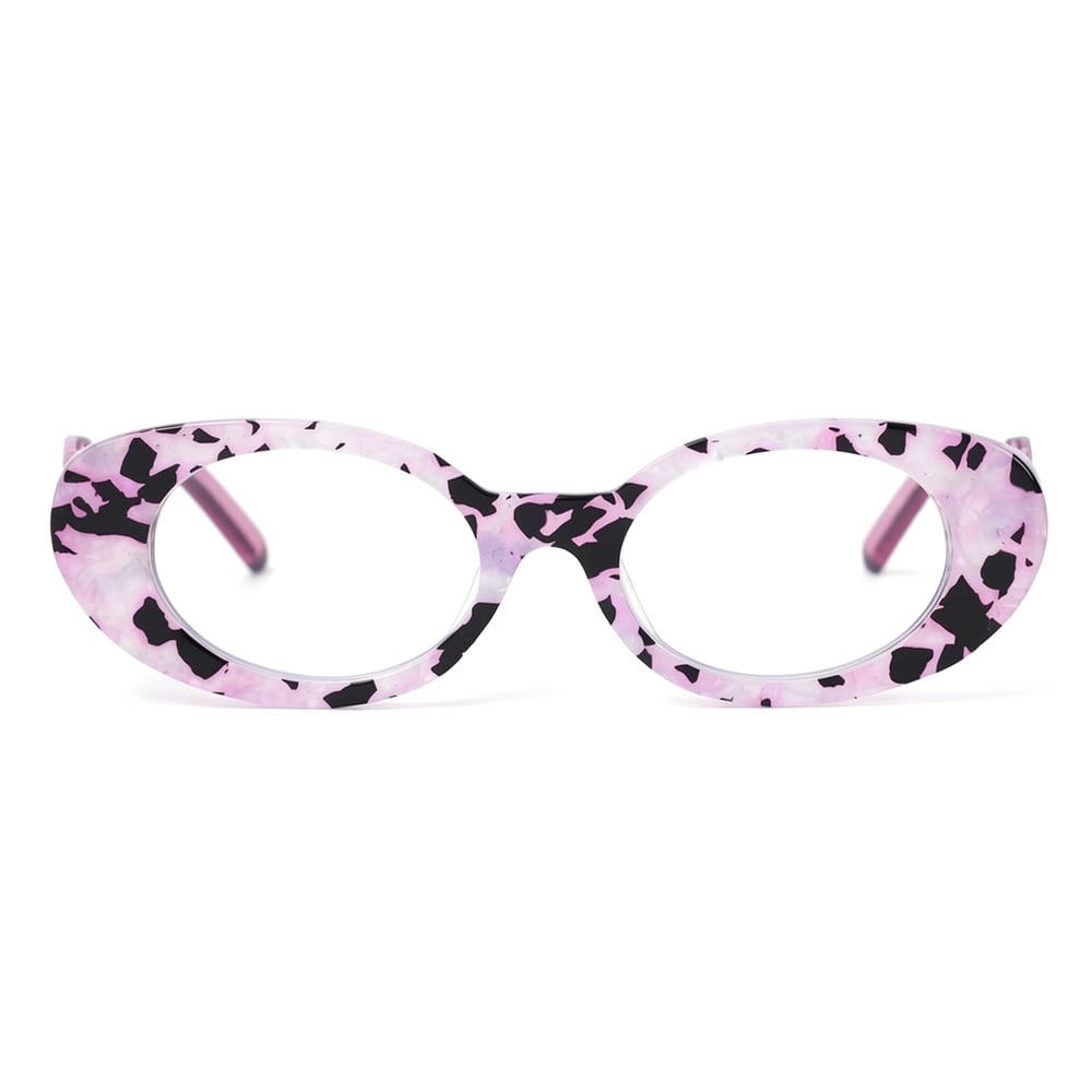 Ivory Pink Oval Glasses