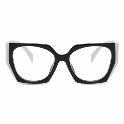 Hedda Black Square Glasses