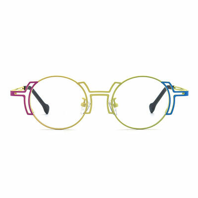 Kathleen Yellow Round Glasses