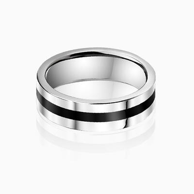 "Solitude for Two" 6mm Tungsten Carbide Men's Wedding Ring
