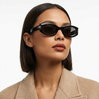 Fletcher Lunettes de soleil Rectangulaires Noires