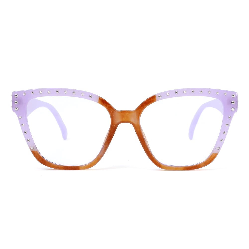 Gloria Purple Square Glasses