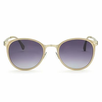 Bruce Gold Round Sunglasses