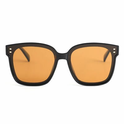 Eudora Black Square Sunglasses